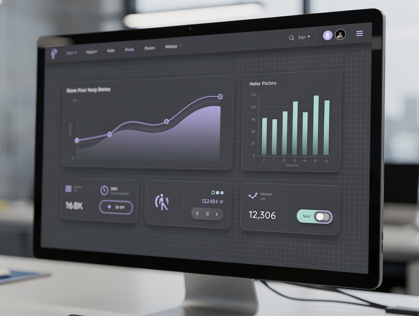 Digital video processing interface showing data streams
