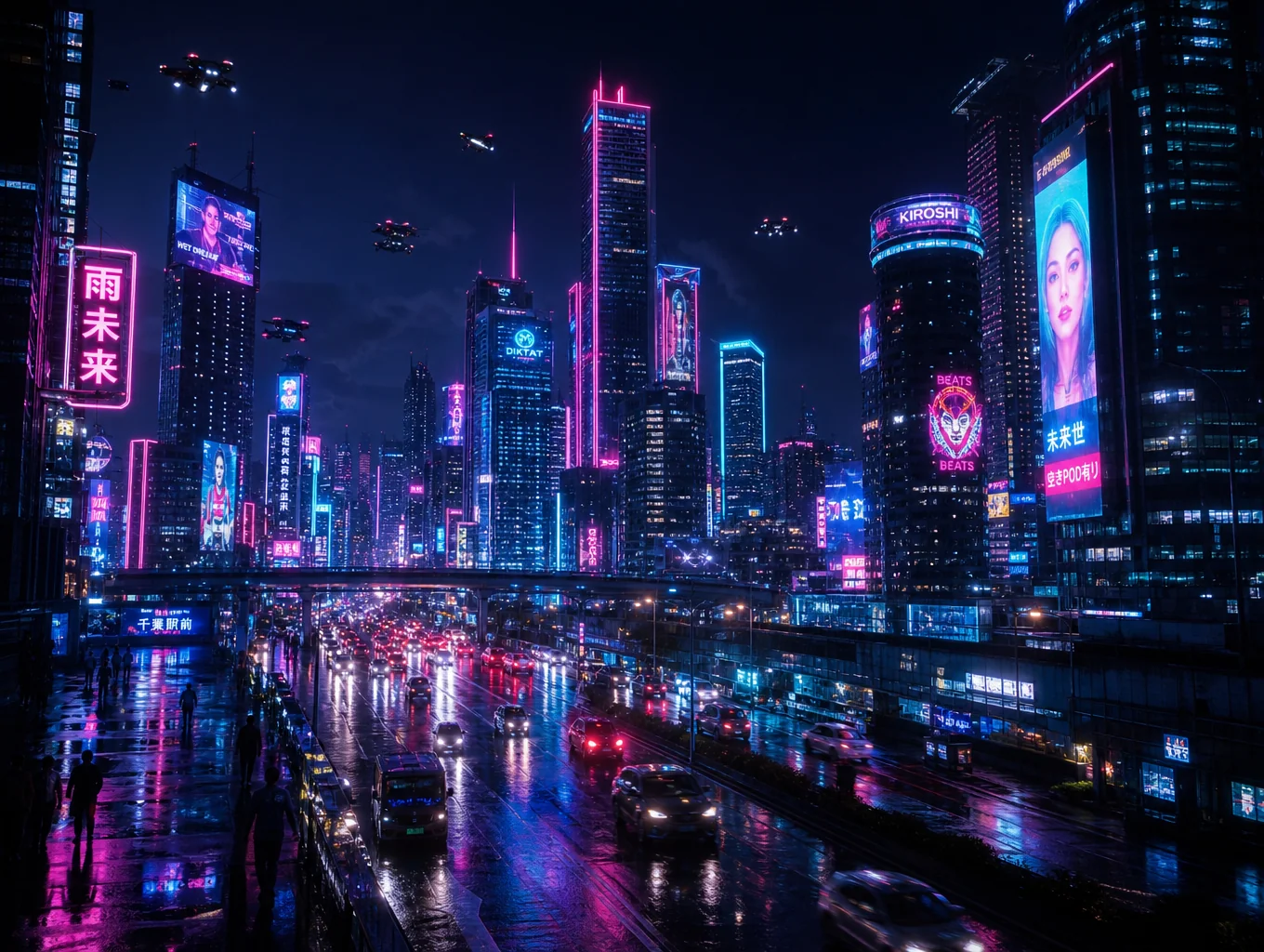 Sci-fi horizon landscape
